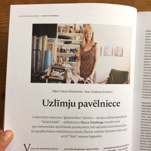 VETO magazine Vol 40, interview with Marta Veinberga